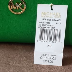 Michael kors green wallet